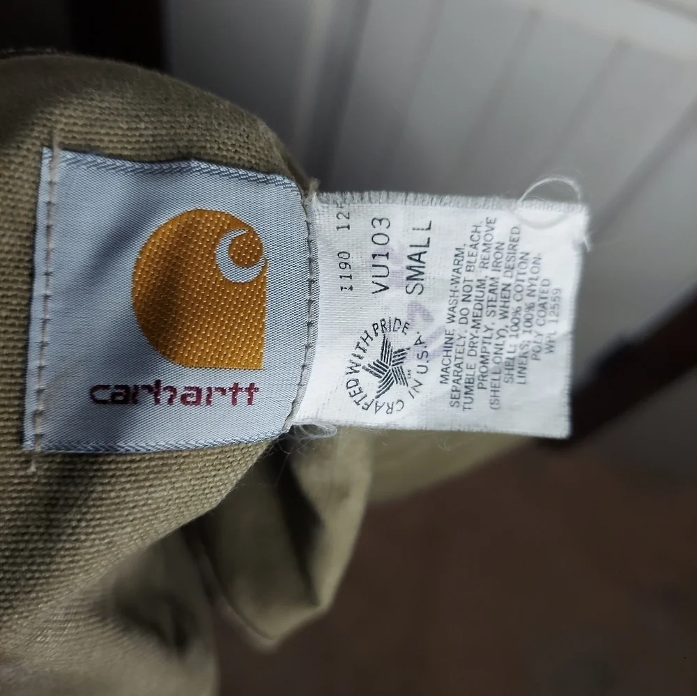 Vintage Carhartt Canvas Duck Camouflage Hunting Vest